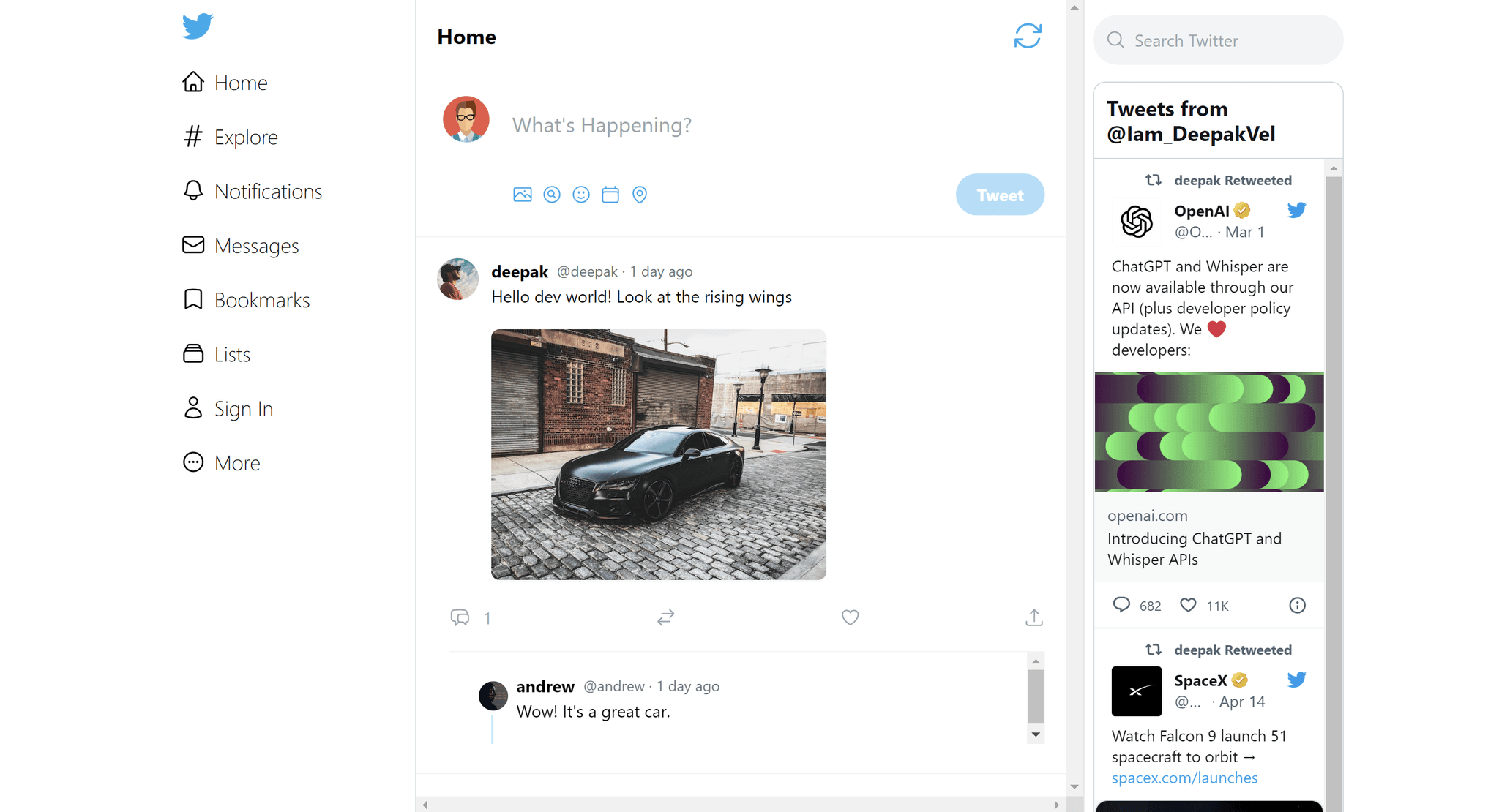 Twitter Clone